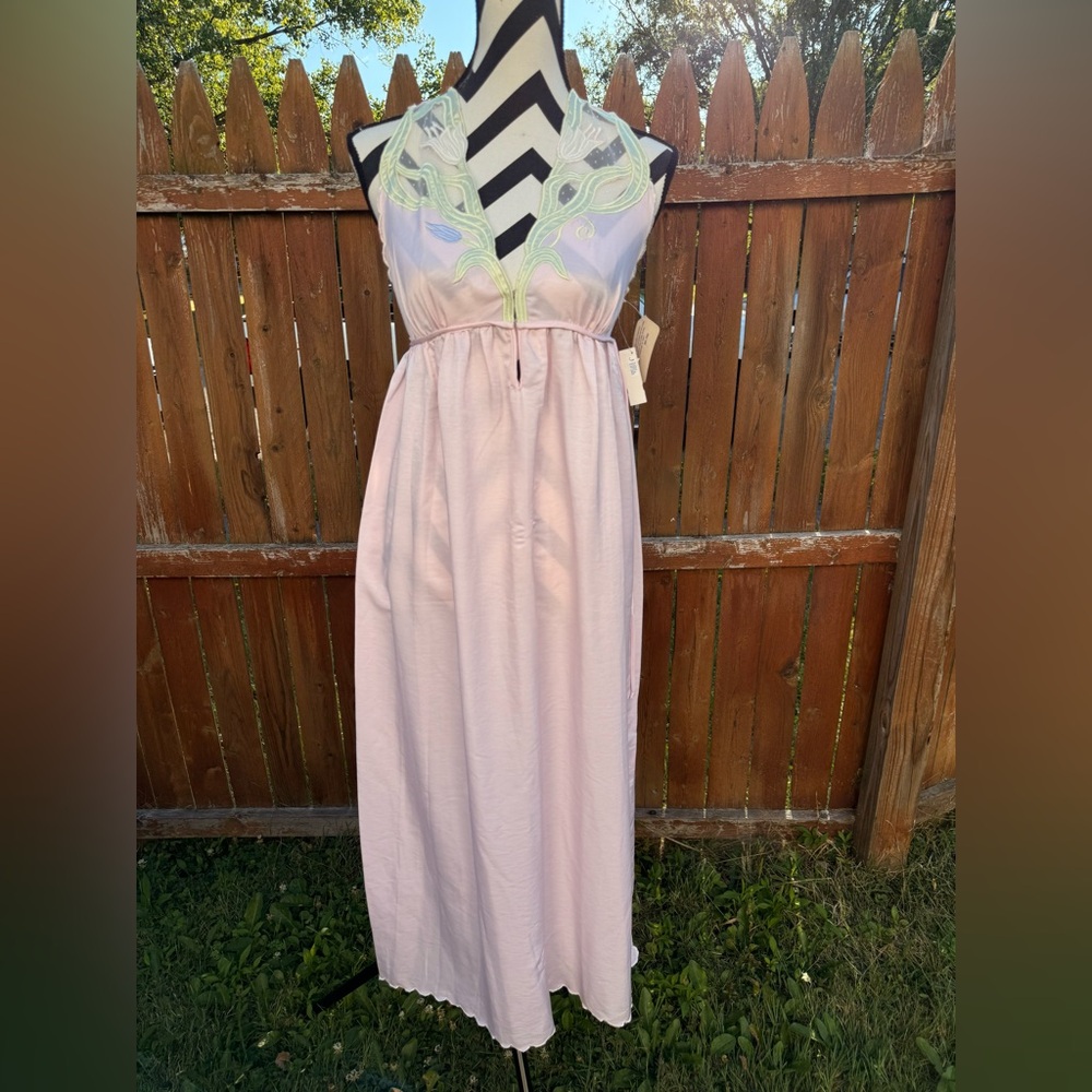 Vintage Bill Tice Romantic Pink Maxi nightgown Dress